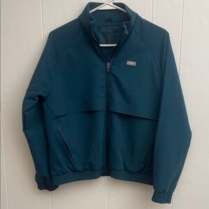 Figs Caribbean Blue Bomber Jacket New!
